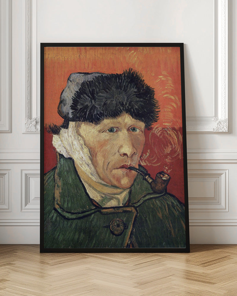 Vincent Van Gogh's Self Portrait With Bandaged Ear and Pipe (1889) - Poster / Art Print