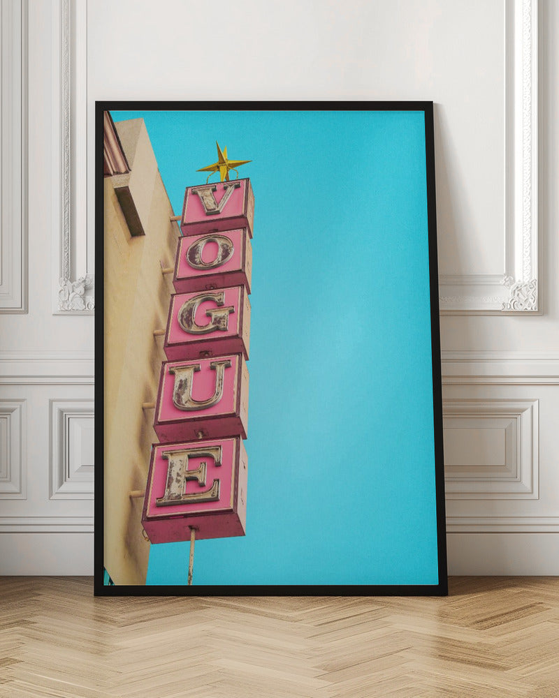 Vogue Theater Sign in Hollywood - Poster / Art Print
