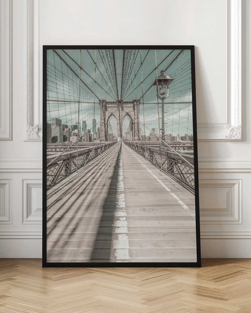NEW YORK CITY Brooklyn Bridge - Poster / Art Print