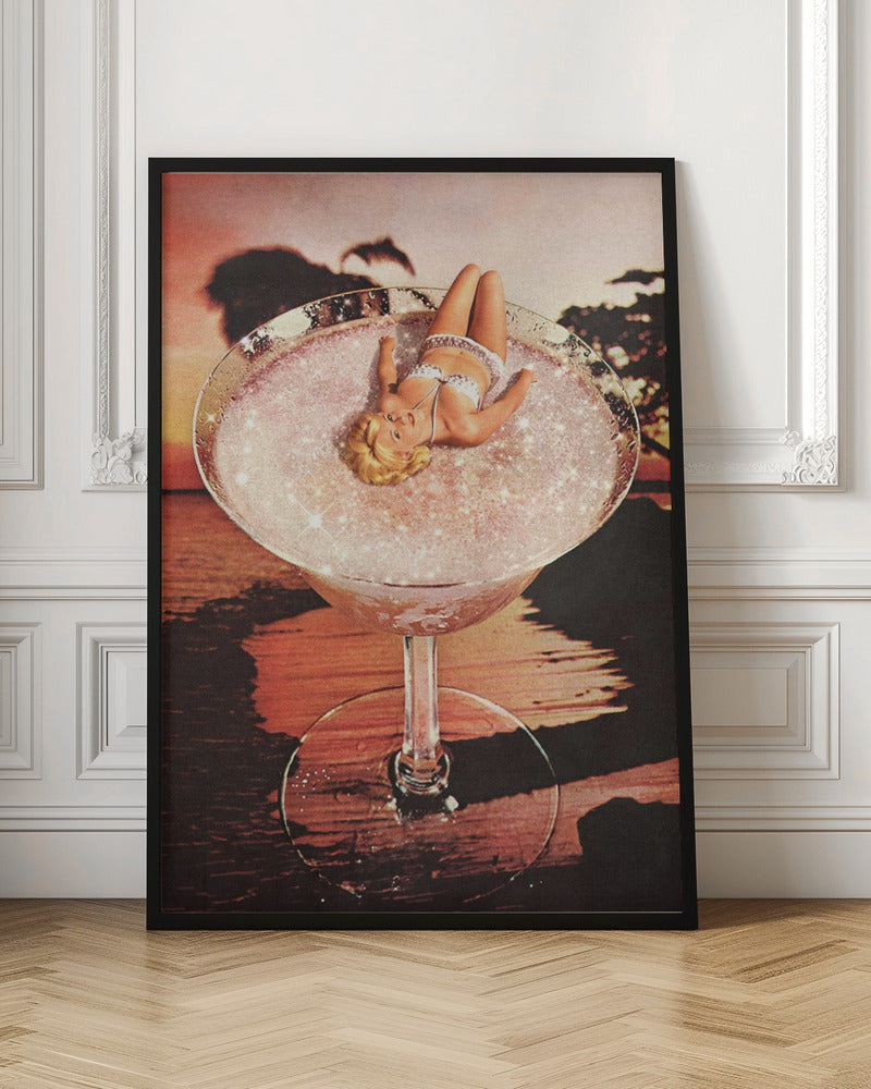 Glitter Pink Margarita - Poster / Art Print