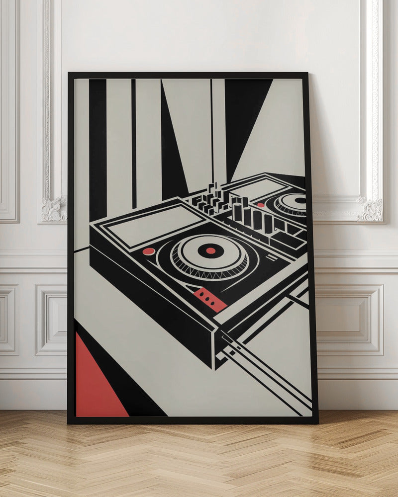DJ Mixer - Bauhaus Style - Poster / Art Print