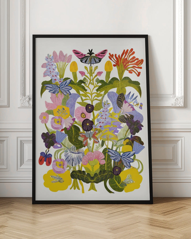 Abstract Autumn Floral - Poster / Art Print