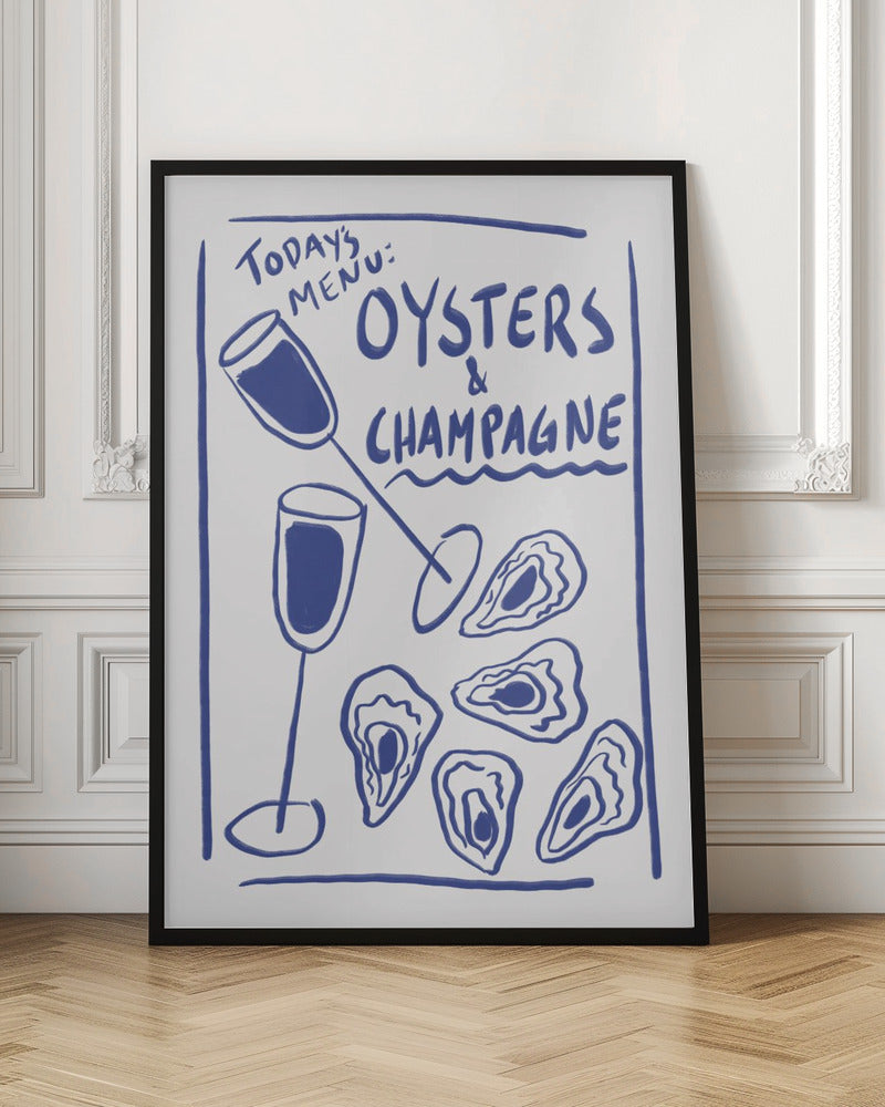 Oysters & Champagne - Poster / Art Print
