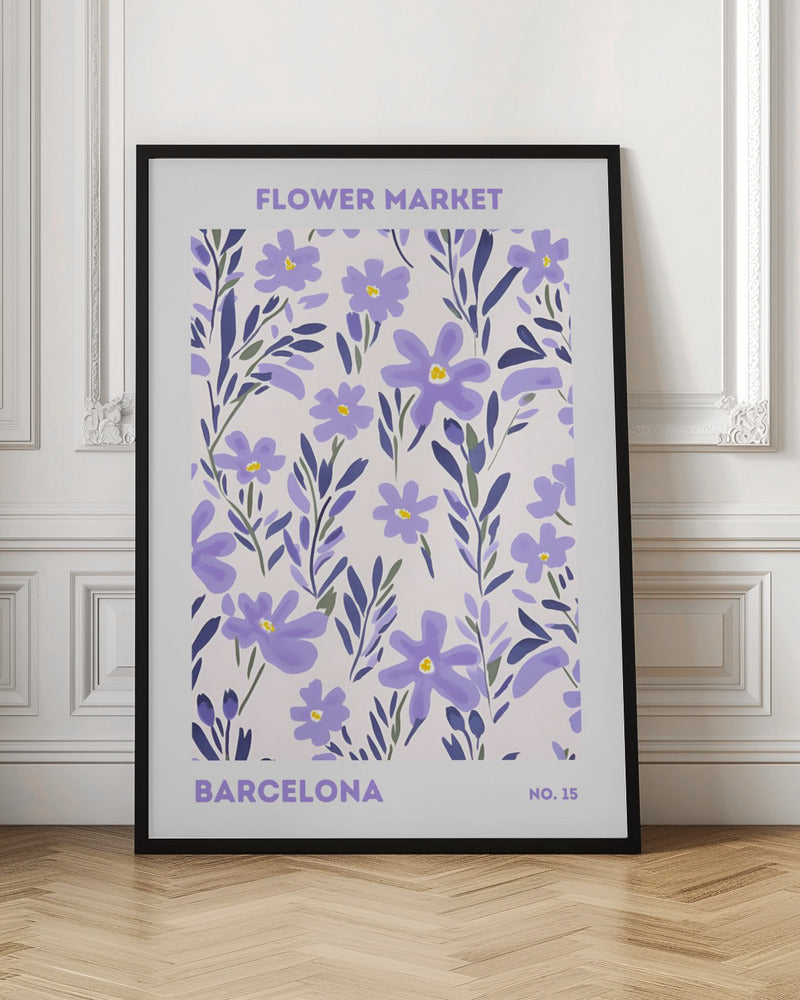 Flower Market Barcelona - Poster / Art Print