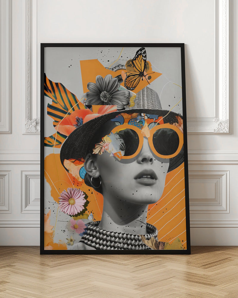 The Collage Girl No 1 - Poster / Art Print