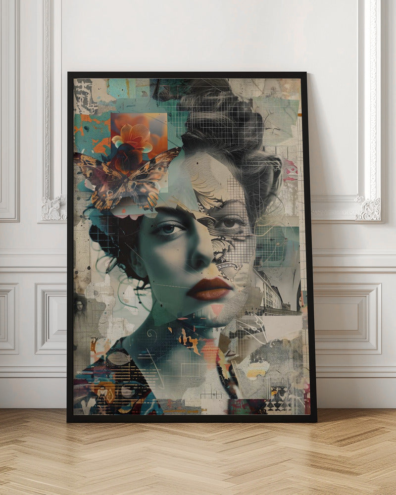 The Collage Girl No 3 - Poster / Art Print
