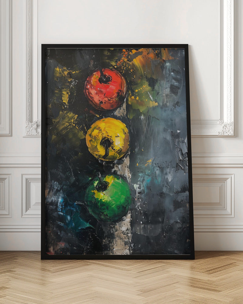 Apple Traffic Light - Poster / Art Print