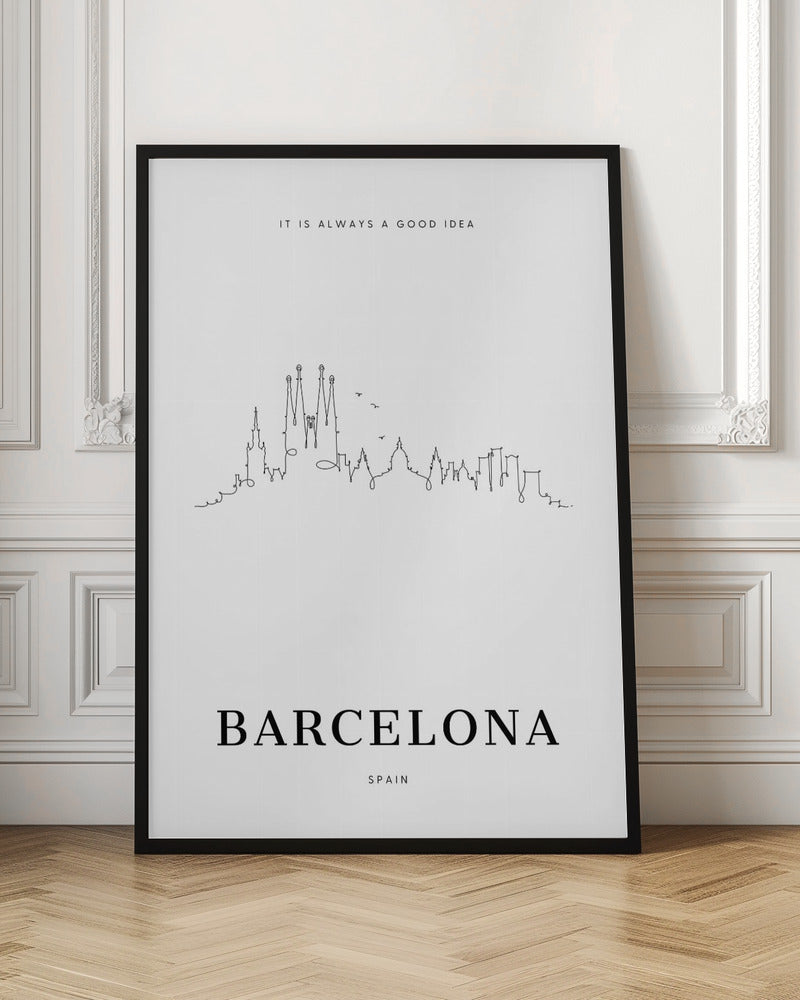 Barcelona - Skyline - Poster / Art Print