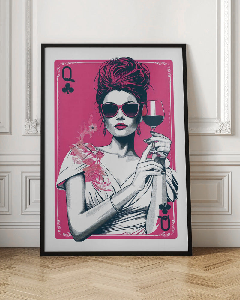 Queen of Clubs - Poster / Art Print