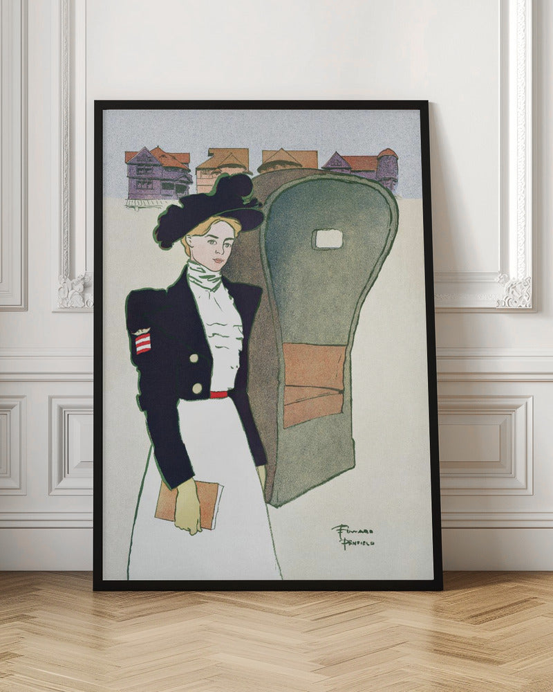 Woman Holding Book (ca. 1890–1907) - Poster / Art Print