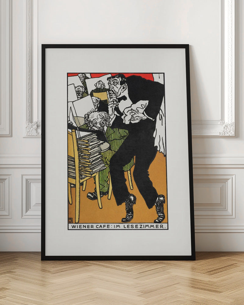 Vienesse Café In the Reading Room - Poster / Art Print