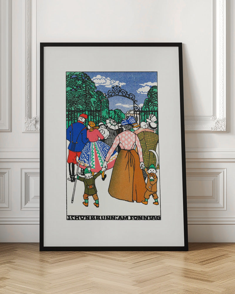 Schönbrunn On Sunday - Poster / Art Print