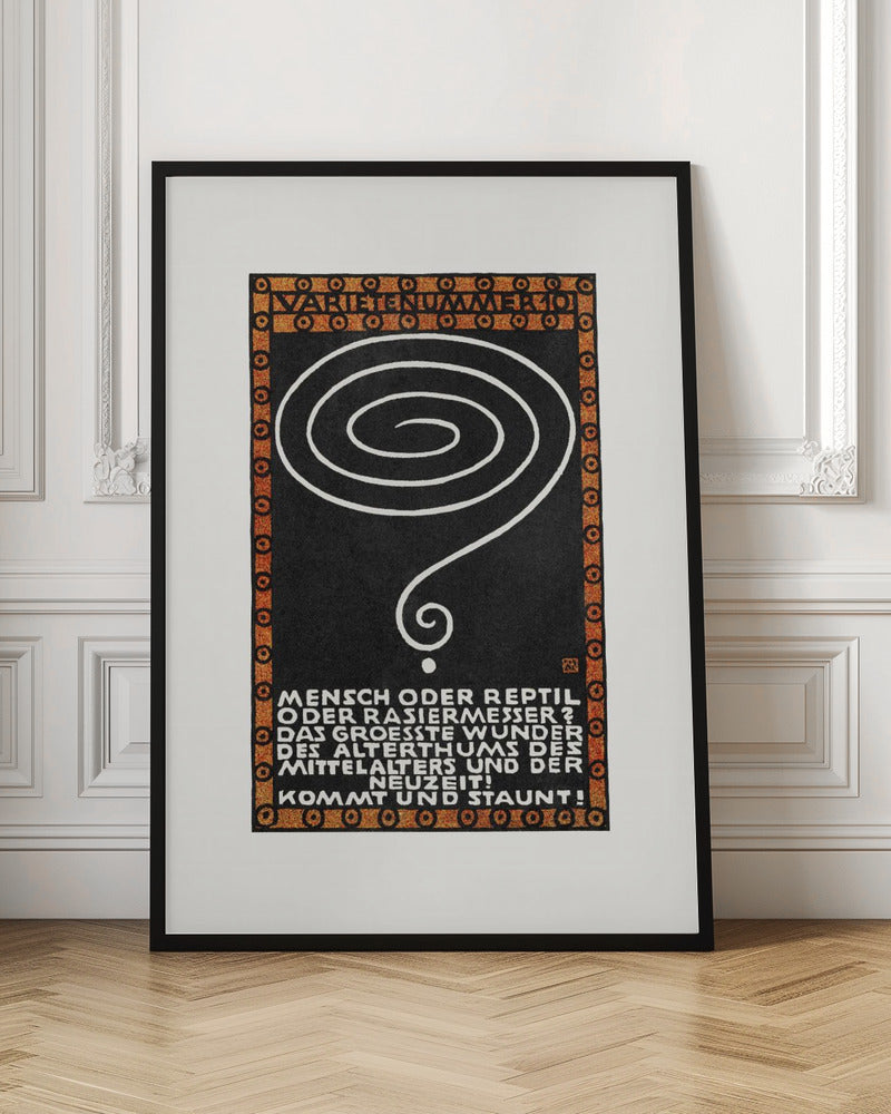 Variety Act 10 Man or Reptile or Razor? - Poster / Art Print