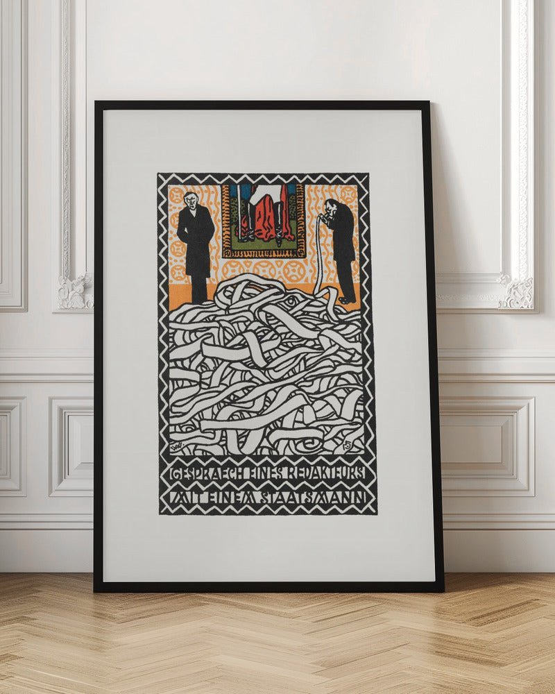Editor's Conservation With a Statesman - Poster / Art Print