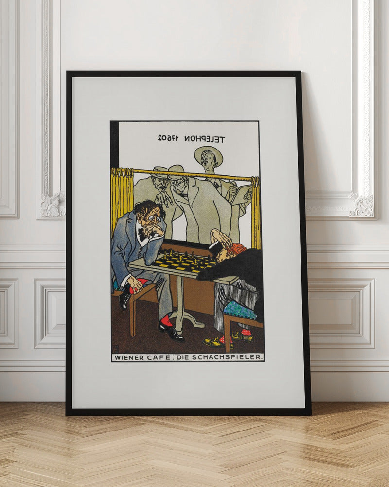 Viennese Café the Chess Players - Poster / Art Print