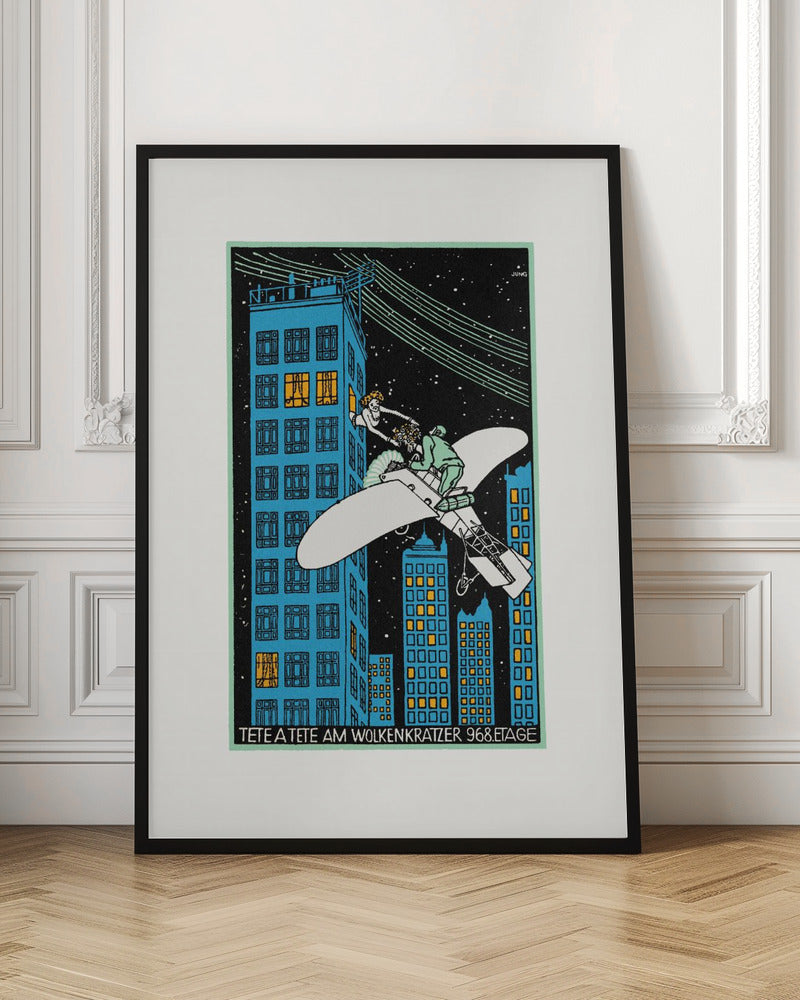 Tête Á Tête On the 968th Floor of a Skyscraper - Poster / Art Print