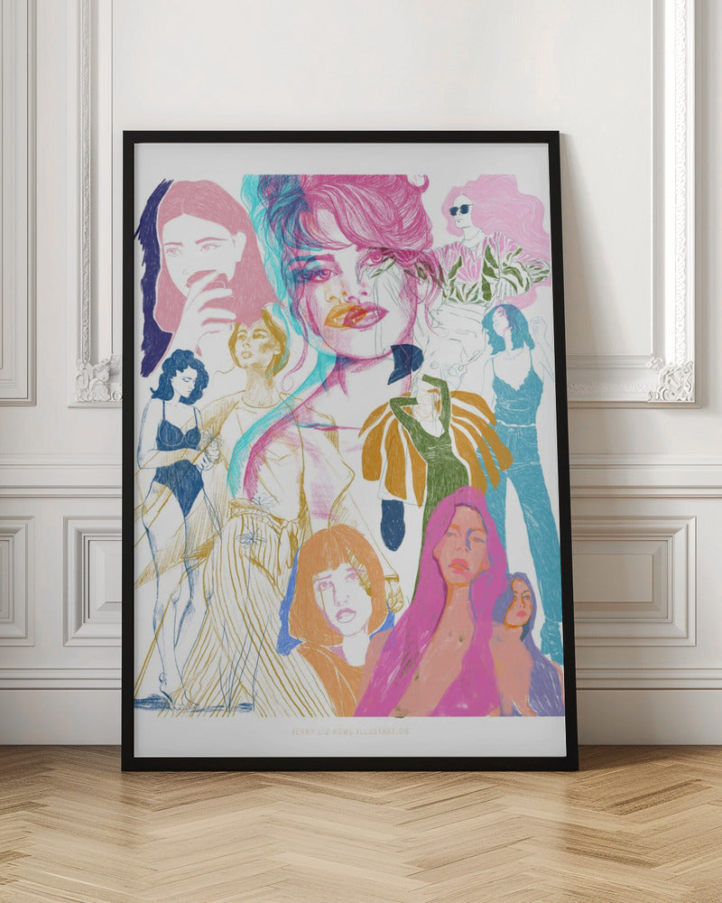 Jlr Collage1 Copy 3 - Poster / Art Print