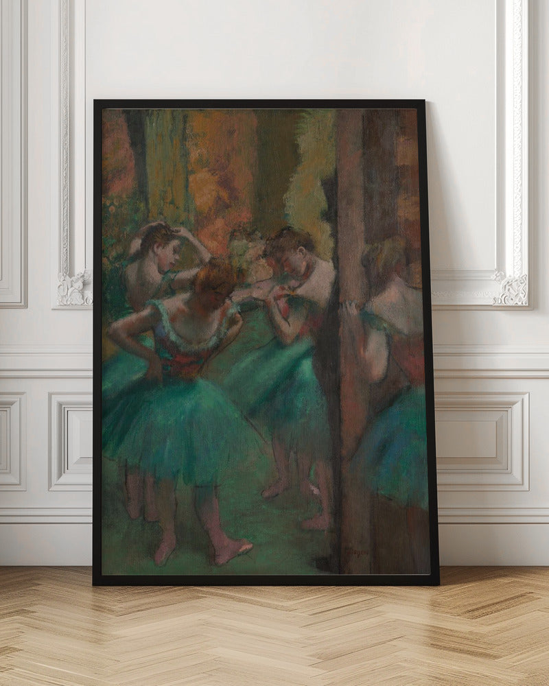 Dancers, Pink and Green - Poster / Art Print