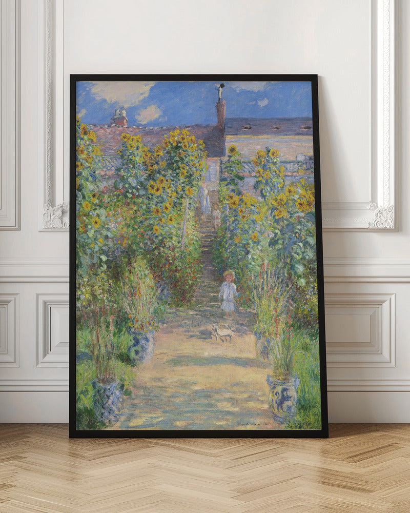 The Artist's Garden At Vétheuil (1881) By Claude Monet - Poster / Art Print