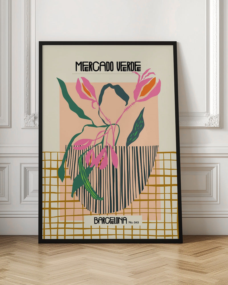 Mercado verde Barcelona - Poster / Art Print