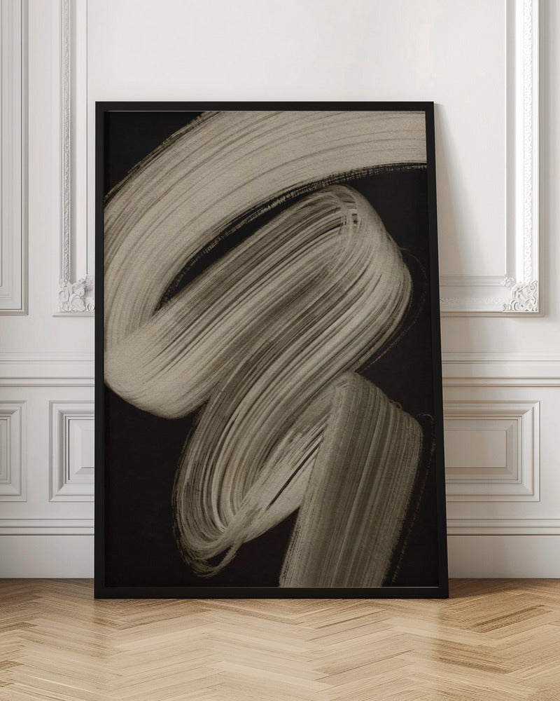 Beige strokes no 2 - Poster / Art Print