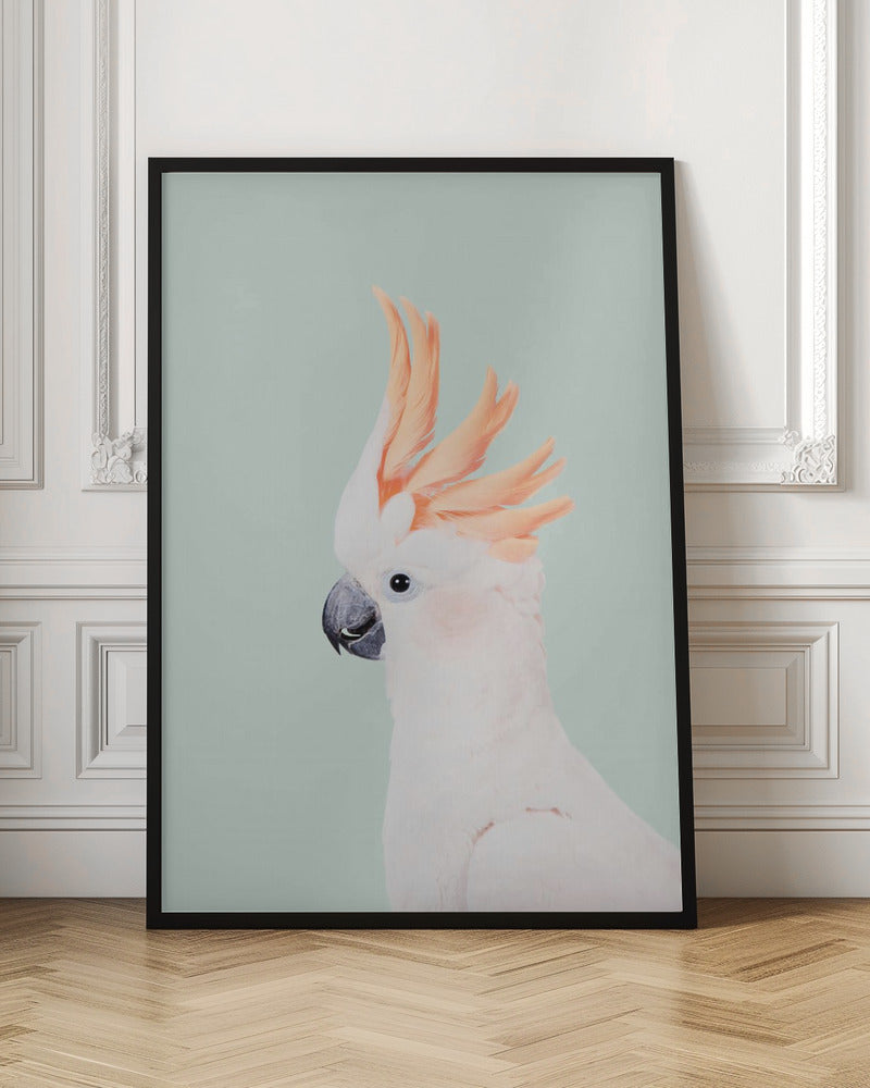Cockatoo on Mint - Poster / Art Print