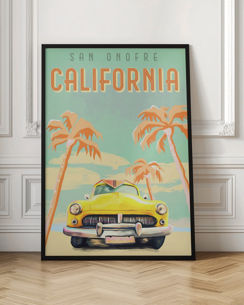 California Surf Poster - Poster / Art Print