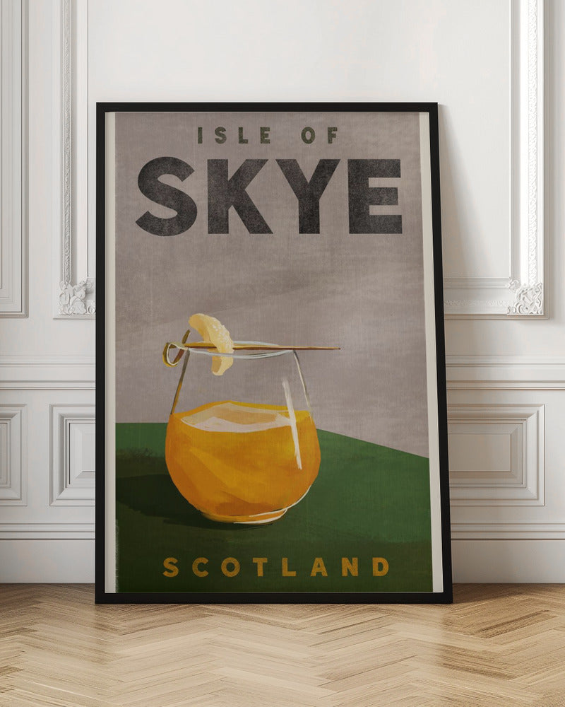 Isle Of Skye Scotland Scotch Cocktail Travel Poster - Poster / Art Print