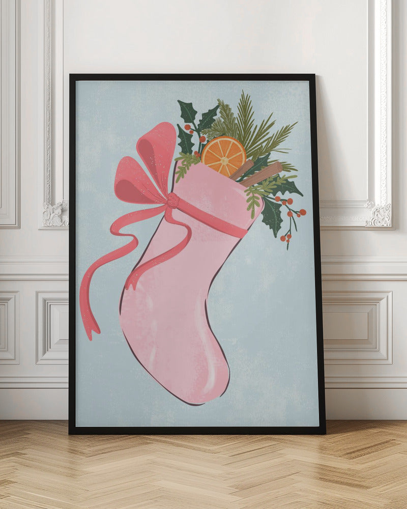 Christmas stocking - Poster / Art Print