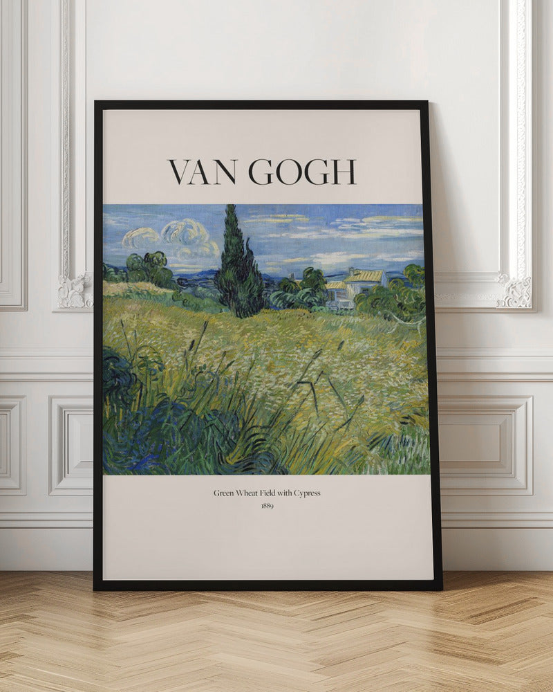 Green Wheat Field With Cypress (1889) Van Gogh - Poster / Art Print