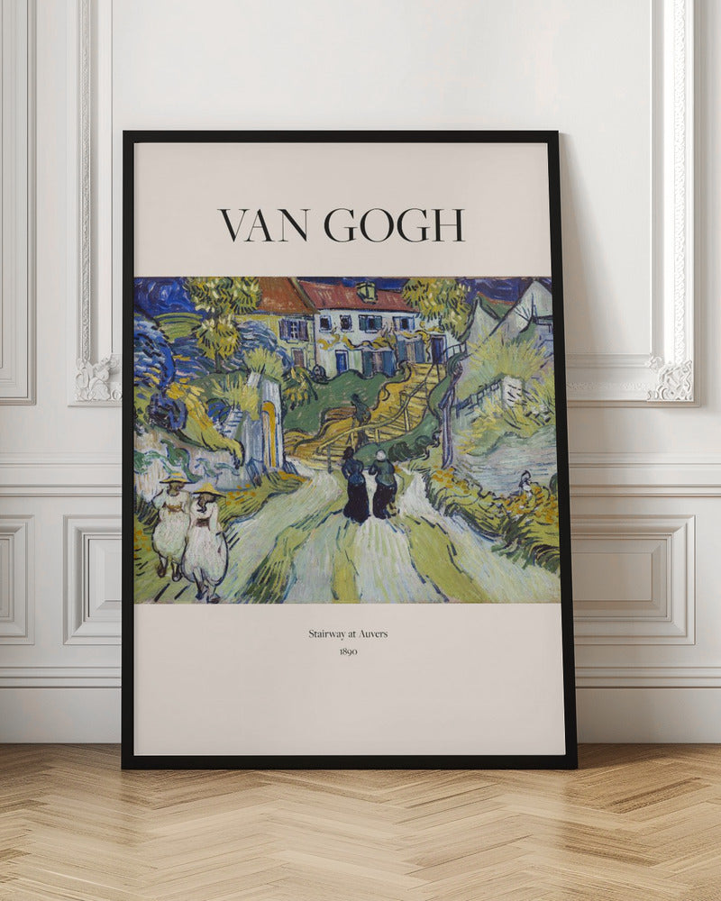 Stairway At Auvers (1890) Van Gogh - Poster / Art Print