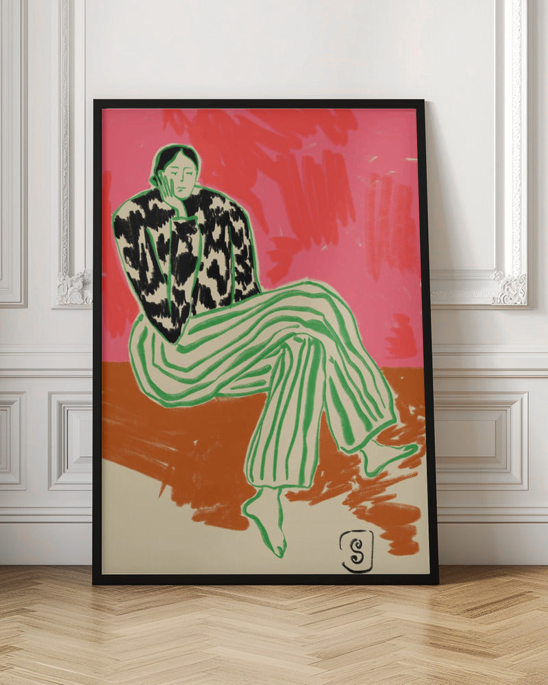 Calm Woman Portrait - Poster / Art Print