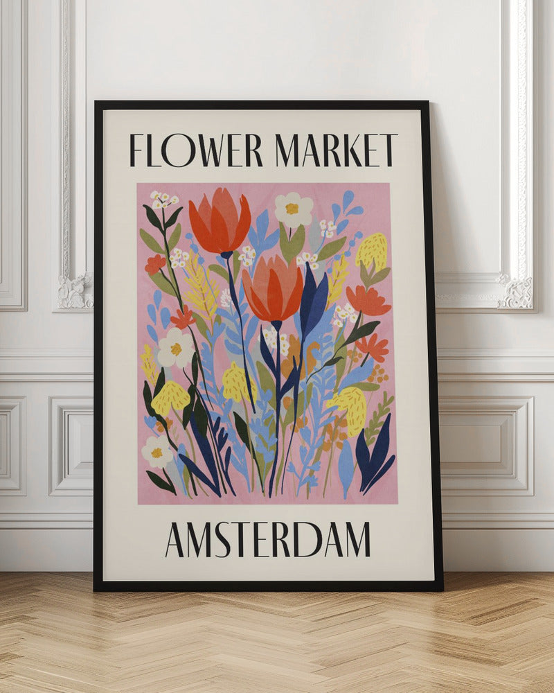 Flower Market Amsterdam Netherlands - Poster / Art Print