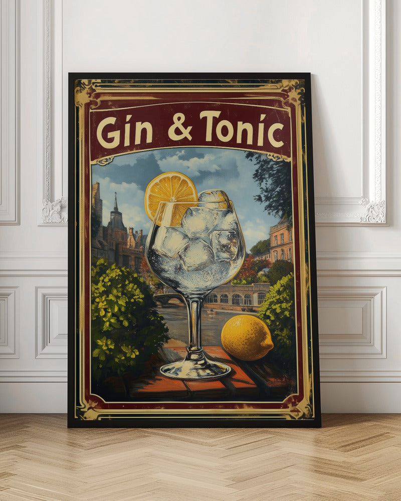 Gin & Tonic Vintage - Poster / Art Print
