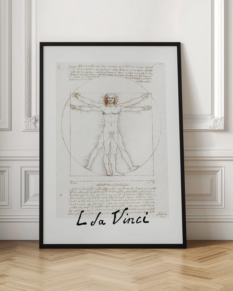Vitruvian Man Signature - Poster / Art Print