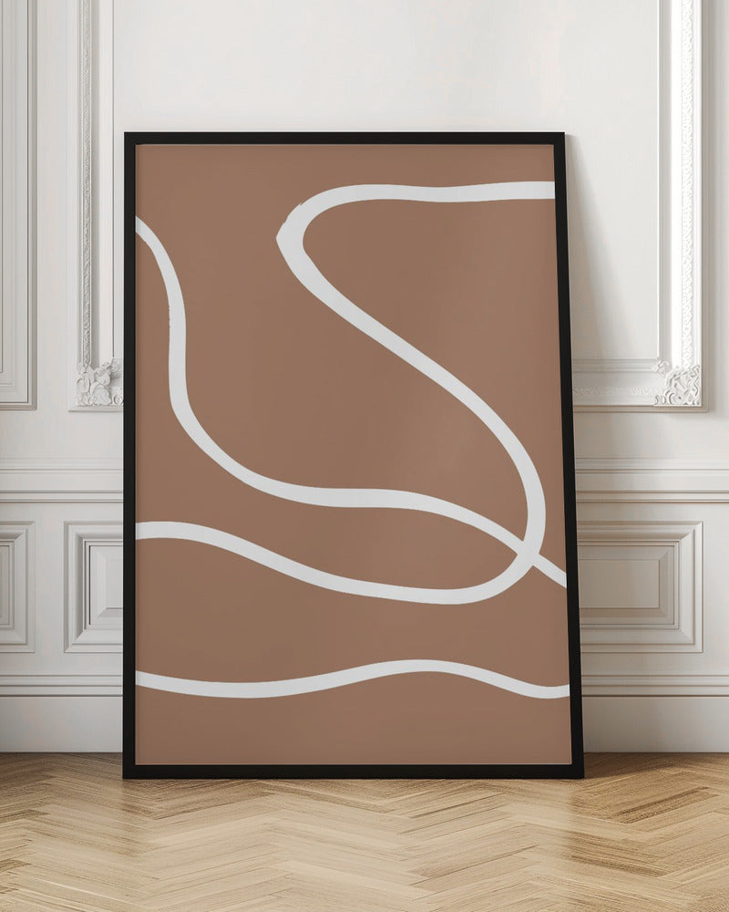 Abstract Mocha - Poster / Art Print
