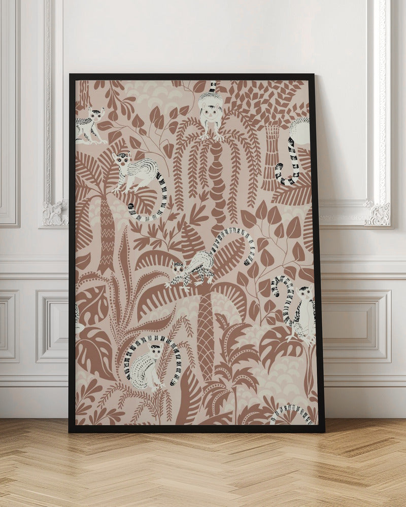 Jungle adventure Mocha Mousse - Poster / Art Print