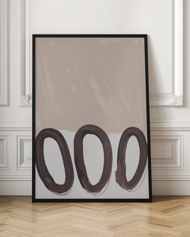 Loops mocha mousse - Poster / Art Print