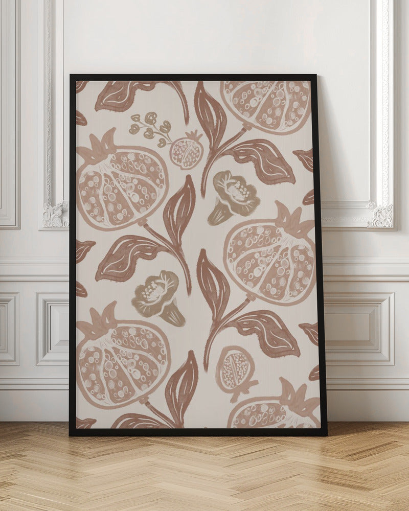 Pomegranates Pattern - Poster / Art Print