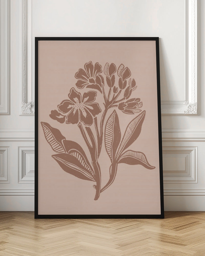 Mocha Florals - Poster / Art Print