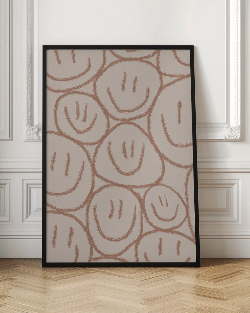 Many Smiles Brown - Poster / Art Print