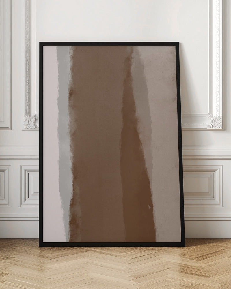 Abstract Mocha Linearity - Poster / Art Print