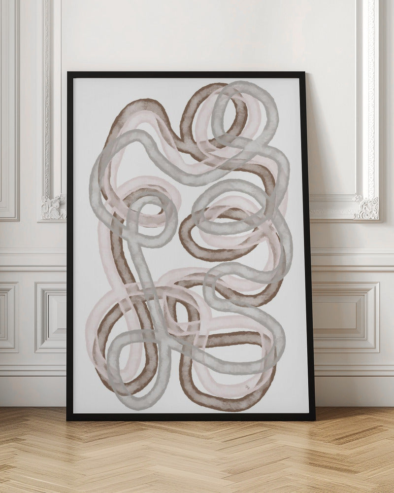 Abstract Mocha Highway - Poster / Art Print