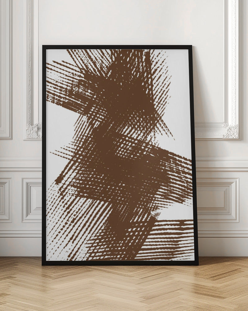 Abstract Brown Lines - Poster / Art Print