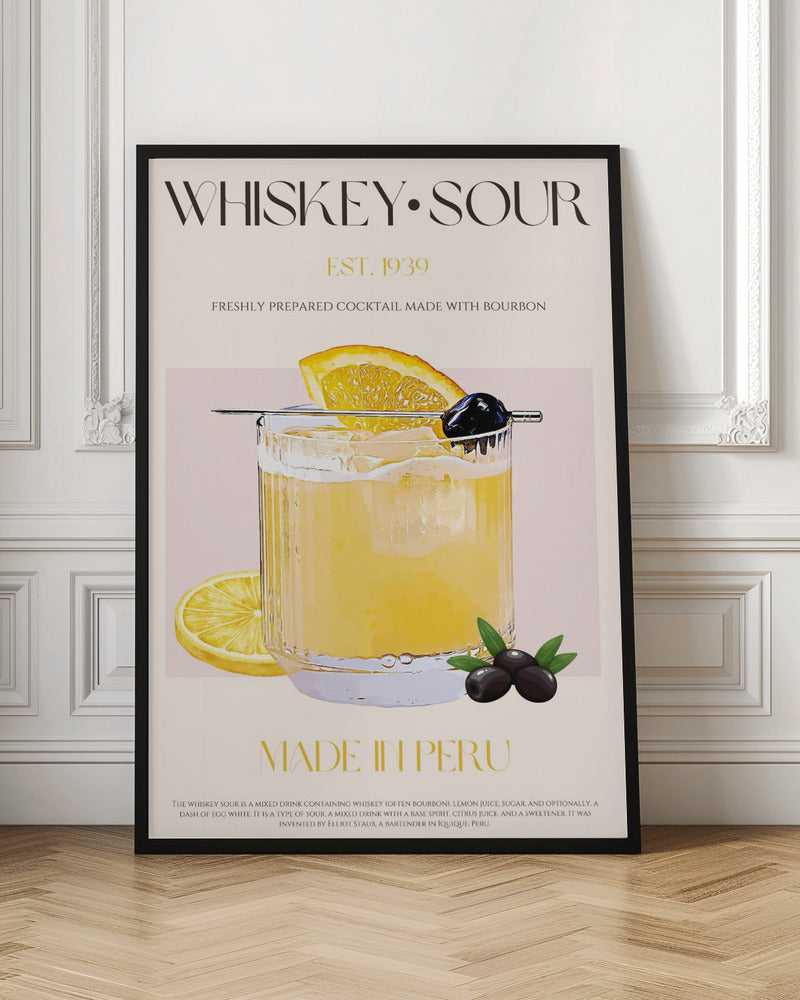 Whiskey sour print - Poster / Art Print