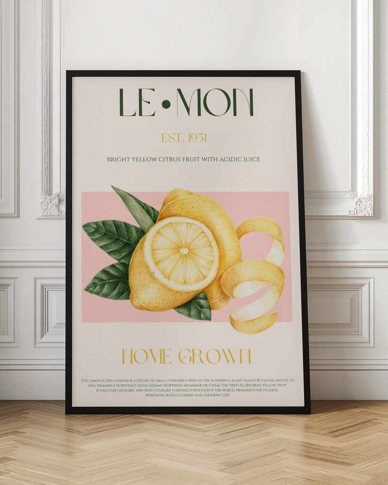 Lemon print - Poster / Art Print