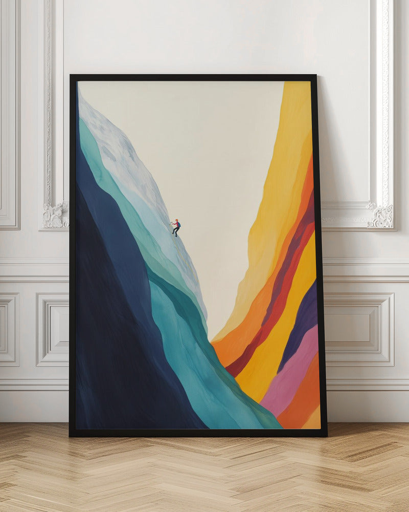 Climbing Rainbow Mountains - Poster / Art Print