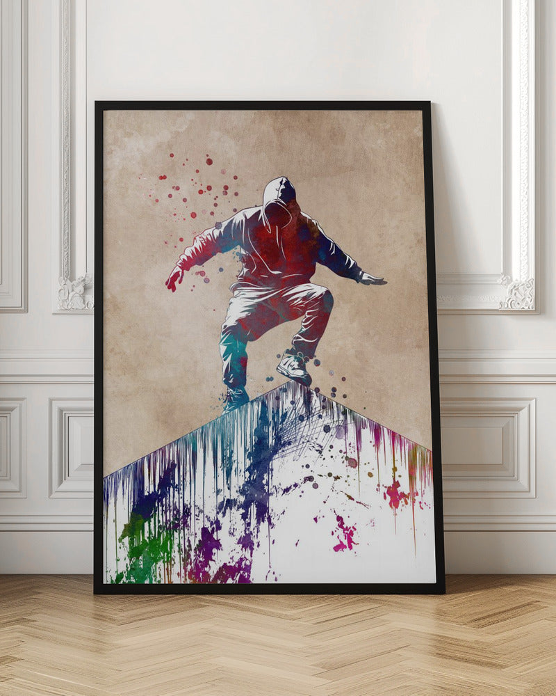 Parkour city sport art - Poster / Art Print