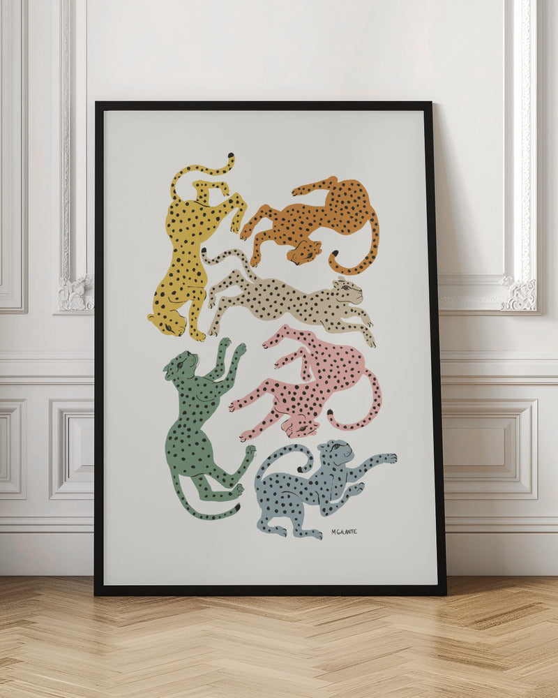 Colorful Cheetahs - Poster / Art Print