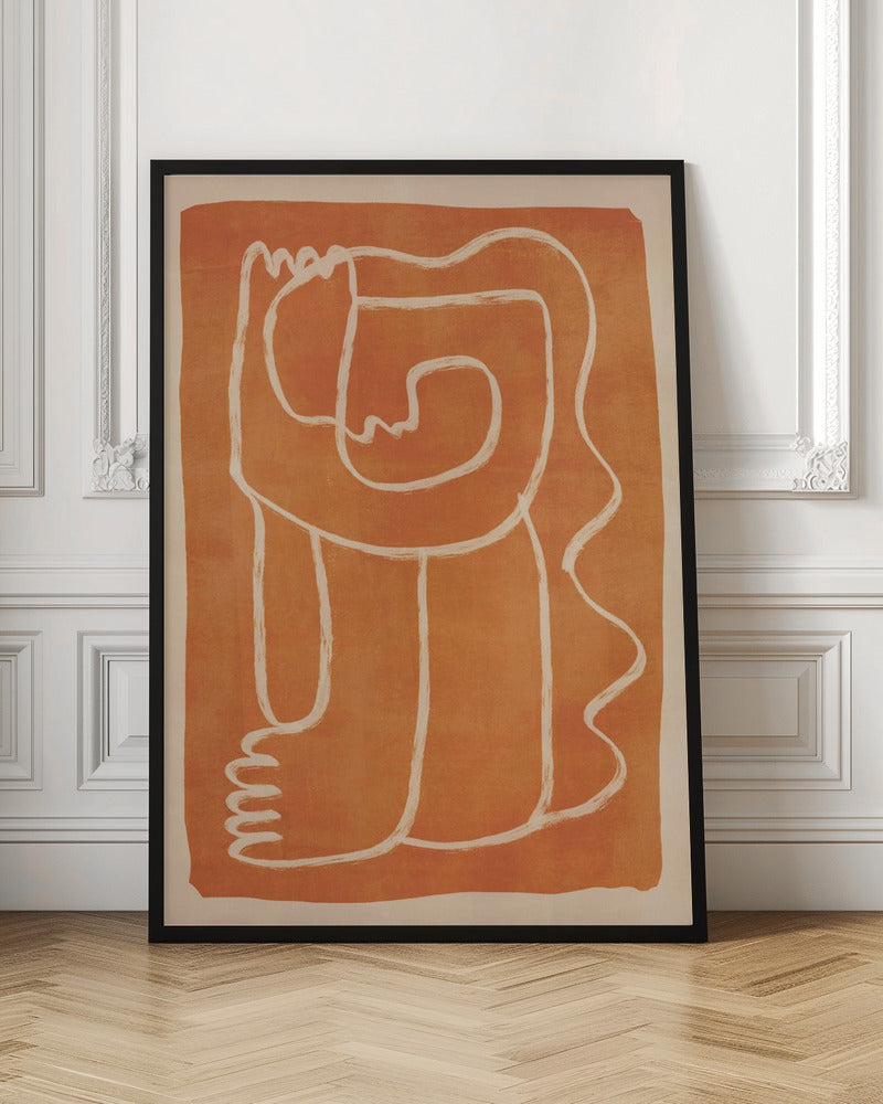 Abstract Line Art Figure - Poster / Art Print